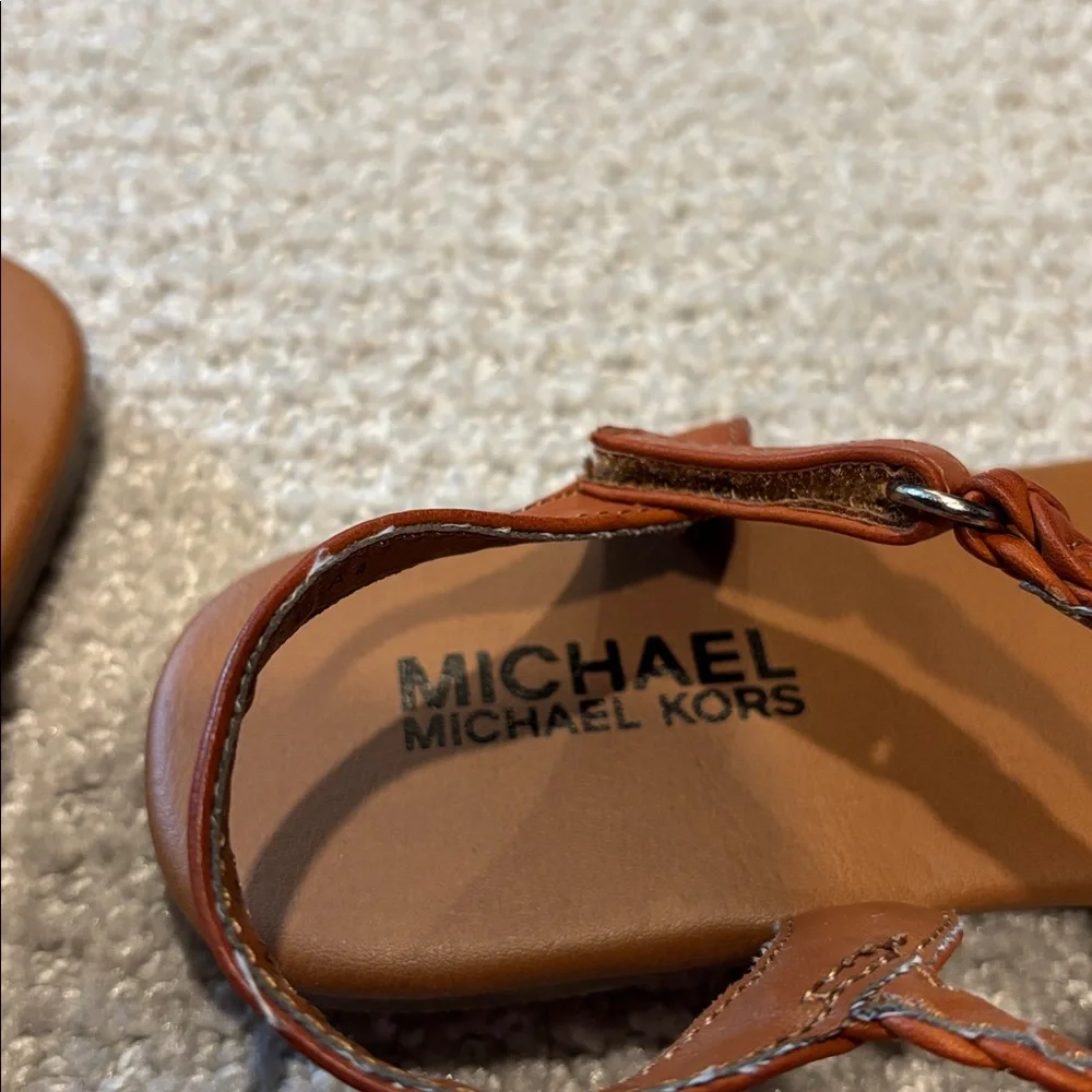 Michael Kors Tan Braided Sandals